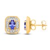 Thumbnail Image 1 of Kallati Natural Tanzanite & Diamond Earrings 1/5 ct tw 14K Yellow Gold