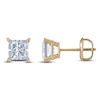 Thumbnail Image 0 of Princess-Cut Lab-Created Diamond Solitaire Stud Earrings 2 ct tw 14K Yellow Gold (F/SI2)