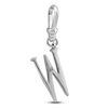 Thumbnail Image 2 of Charm'd by Lulu Frost Diamond Letter W Charm 1/8 ct tw Pavé Round 10K White Gold