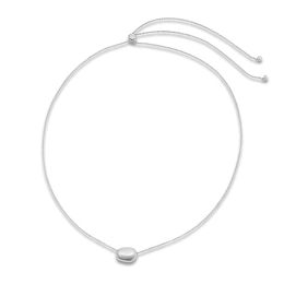 Italia D'Argento Sliding Boule Bolo Necklace 30.5"