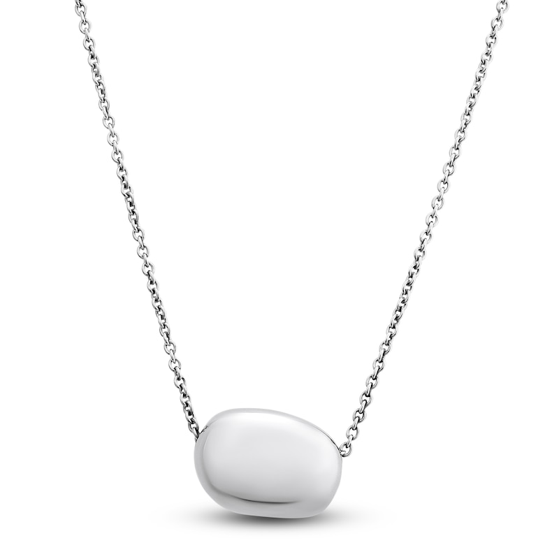 Main Image 2 of Italia D'Argento Sliding Boule Bolo Necklace 30.5"