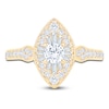 Thumbnail Image 3 of Multi-Diamond Marquise-Shaped Fashion Ring 3/4 ct tw 14K Yellow Gold