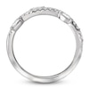 Thumbnail Image 2 of Certified Marquise & Round-Cut Diamond Anniversary Ring 1/3 ct tw 14K White Gold