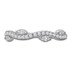 Thumbnail Image 3 of Certified Marquise & Round-Cut Diamond Anniversary Ring 1/3 ct tw 14K White Gold