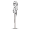 Thumbnail Image 4 of Certified Marquise & Round-Cut Diamond Anniversary Ring 1/3 ct tw 14K White Gold