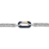 Thumbnail Image 4 of Forged by Jared Men's Link Bracelet Sterling Silver, Blue Ion-Plated Damascus Steel & 18K Yellow Gold 8.5"