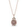 Thumbnail Image 1 of Le Vian Multi-Diamond Oval Necklace 7/8 ct tw 14K Strawberry Gold 19"