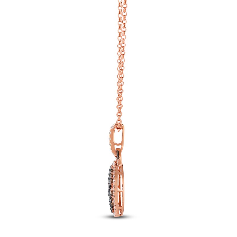Main Image 2 of Le Vian Multi-Diamond Oval Necklace 7/8 ct tw 14K Strawberry Gold 19"