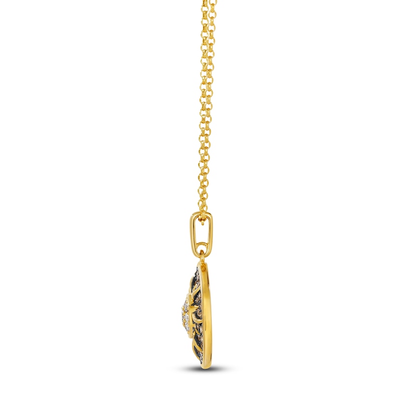 Main Image 2 of Le Vian Diamond Sun Necklace 5/8 ct tw 14K Honey Gold 19"