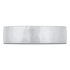 Thumbnail Image 3 of Men's Diamond-Cut Brushed Wedding Band 18K White Gold 5.9mm