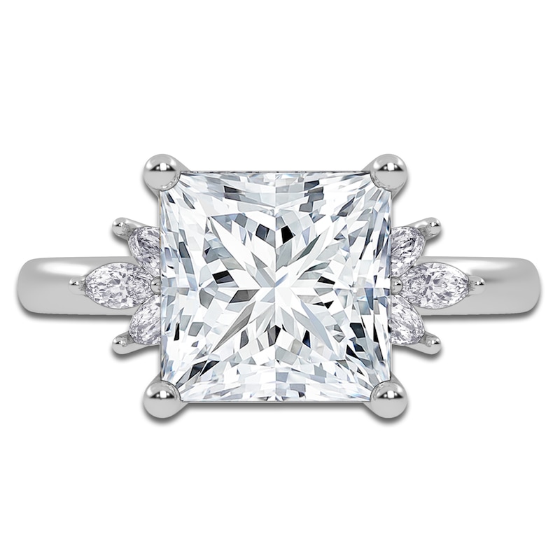Main Image 3 of Princess-Cut Created By Jared Studio Lab-Grown Diamond Engagement Ring 3-1/6 ct tw 14K White Gold