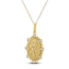 Thumbnail Image 2 of Rose Birth Flower Diamond Necklace 1/4 ct tw 10K Yellow Gold 18"