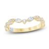 Thumbnail Image 1 of Pnina Tornai Marquise & Round-Cut Contour Twist Wedding Band 3/8 ct tw 14K Yellow Gold