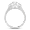 Thumbnail Image 2 of Storied Diamond Desert Sands of Eternity Round-Cut Three-Stone Engagement Ring 1-1/3 ct tw 18K White Gold