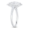 Thumbnail Image 2 of Multi-Diamond Marquise-Shaped Double Halo Engagement Ring 1 ct tw 14K White Gold
