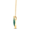 Thumbnail Image 2 of Le Vian Emerald Ombré Oval Necklace 1/20 ct tw Diamonds 14K Honey Gold 19"