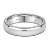 Thumbnail Image 1 of Kirk Kara Men's Polished Milgrain Wedding Band 18K White Gold 5mm