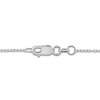 Thumbnail Image 3 of Montana Blue Oval-Cut Natural Sapphire & Diamond Necklace 1/10 ct tw 14K White Gold 18"