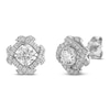Thumbnail Image 2 of Unspoken Diamond Halo Stud Earrings 1 ct tw 14K White Gold