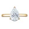 Thumbnail Image 3 of Pear-Shaped Lab-Grown Diamond Solitaire Plus Engagement Ring 1-5/8 ct tw 18K Yellow Gold (VS2/F)
