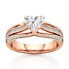Thumbnail Image 1 of J'Lure Lab-Grown Diamond Heart Brilliant-Cut Engagement Ring 1-3/8 ct tw 18K Rose Gold