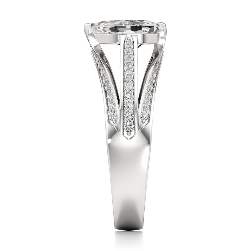 Main Image 3 of J'Lure Lab-Grown Diamond Pear Step-Cut Engagement Ring 1-3/8 ct tw 18K White Gold