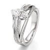 Thumbnail Image 4 of J'Lure Lab-Grown Diamond Pear Step-Cut Engagement Ring 1-3/8 ct tw 18K White Gold