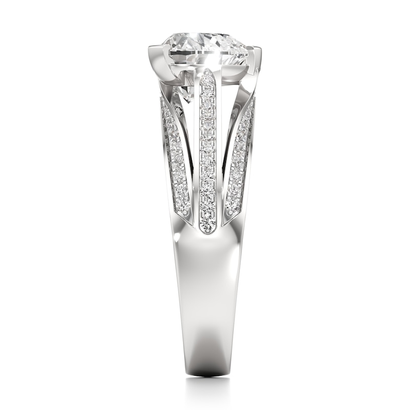 Main Image 3 of J'Lure Lab-Grown Diamond Heart Brilliant-Cut Engagement Ring 2-3/8 ct tw 18K White Gold