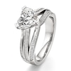 Thumbnail Image 4 of J'Lure Lab-Grown Diamond Heart Brilliant-Cut Engagement Ring 2-3/8 ct tw 18K White Gold