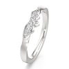 Thumbnail Image 4 of J'Lure Lab-Grown Diamond Scalloped Wedding Band 1/5 ct tw 18K White Gold