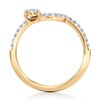 Thumbnail Image 2 of J'Lure Pear Step-Cut Lab-Grown Diamond Contour Wedding Band 3/8 ct tw 18K Yellow Gold