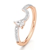 Thumbnail Image 4 of J'Lure Pear Step-Cut Lab-Grown Diamond Contour Wedding Band 3/8 ct tw 18K Rose Gold