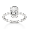 Thumbnail Image 1 of J'Lure Radiant Brilliant-Cut Lab-Grown Diamond Half-Halo Engagement Ring 1 ct tw 18K White Gold
