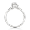 Thumbnail Image 2 of J'Lure Radiant Brilliant-Cut Lab-Grown Diamond Half-Halo Engagement Ring 1 ct tw 18K White Gold