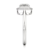 Thumbnail Image 3 of J'Lure Radiant Brilliant-Cut Lab-Grown Diamond Half-Halo Engagement Ring 1 ct tw 18K White Gold