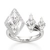 Thumbnail Image 1 of J'Lure Lozenge Step-Cut Lab-Grown Diamond Engagement Ring 3-3/4 ct tw 18K White Gold