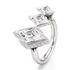 Thumbnail Image 4 of J'Lure Lozenge Step-Cut Lab-Grown Diamond Engagement Ring 3-3/4 ct tw 18K White Gold