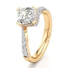 Thumbnail Image 4 of J'Lure Square-Emerald Step-Cut Lab-Created Diamond Bypass Engagement Ring 2-3/8 ct tw 18K Yellow Gold