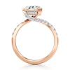 Thumbnail Image 2 of J'Lure Shield Step-Cut Lab-Grown Diamond Bypass Engagement Ring 2-1/3 ct tw 18K Rose Gold