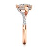 Thumbnail Image 3 of J'Lure Shield Step-Cut Lab-Grown Diamond Bypass Engagement Ring 2-1/3 ct tw 18K Rose Gold
