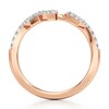Thumbnail Image 2 of J'Lure Lab-Grown Diamond Angled Contour Wedding Band 1/4 ct tw 18K Rose Gold