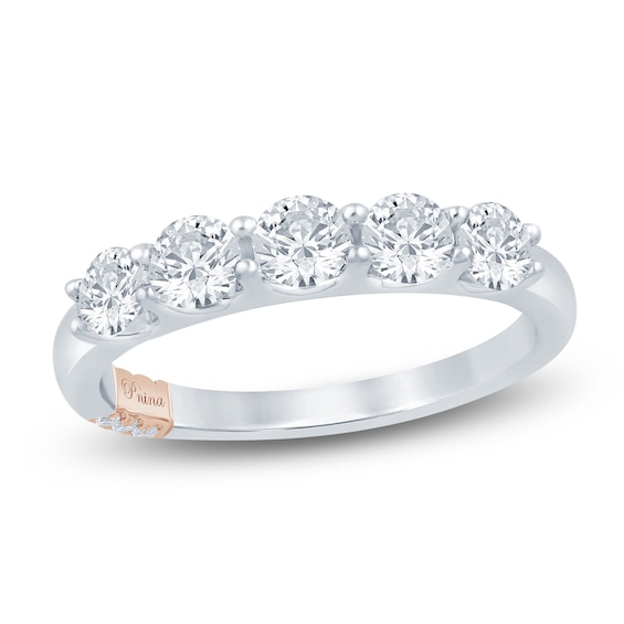 Pnina Tornai Lab-Grown Diamond Five-Stone Anniversary Ring 1 ct tw 14K White Gold