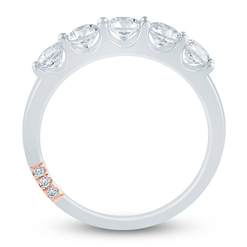 Main Image 4 of Pnina Tornai Lab-Grown Diamond Five-Stone Anniversary Ring 1 ct tw 14K White Gold