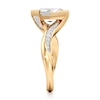Thumbnail Image 3 of J'Lure Carre Step-Cut Lab-Grown Diamond Bypass Engagement Ring 2-1/4 ct tw 18K Yellow Gold