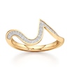 Thumbnail Image 1 of J'Lure Lab-Grown Diamond Contour Wedding Band 1/5 ct tw 18K Yellow Gold