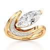 Thumbnail Image 1 of J'Lure Moval Old-Cut Lab-Grown Diamond Engagement Ring 3 ct tw 18K Yellow Gold