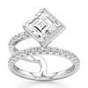 Thumbnail Image 1 of J'Lure Carre Step-Cut Lab-Grown Diamond Spiral Engagement Ring 2-1/2 ct tw 18K White Gold