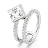 Thumbnail Image 4 of J'Lure Carre Step-Cut Lab-Grown Diamond Spiral Engagement Ring 2-1/2 ct tw 18K White Gold