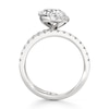 Thumbnail Image 2 of J'Lure Oval Step-Cut Lab-Grown Diamond Spiral Engagement Ring 2-5/8 ct tw 18K White Gold