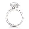 Thumbnail Image 2 of J'Lure Hexagon Brilliant-Cut Lab-Grown Diamond Spiral Engagement Ring 3-3/4 ct tw 18K White Gold